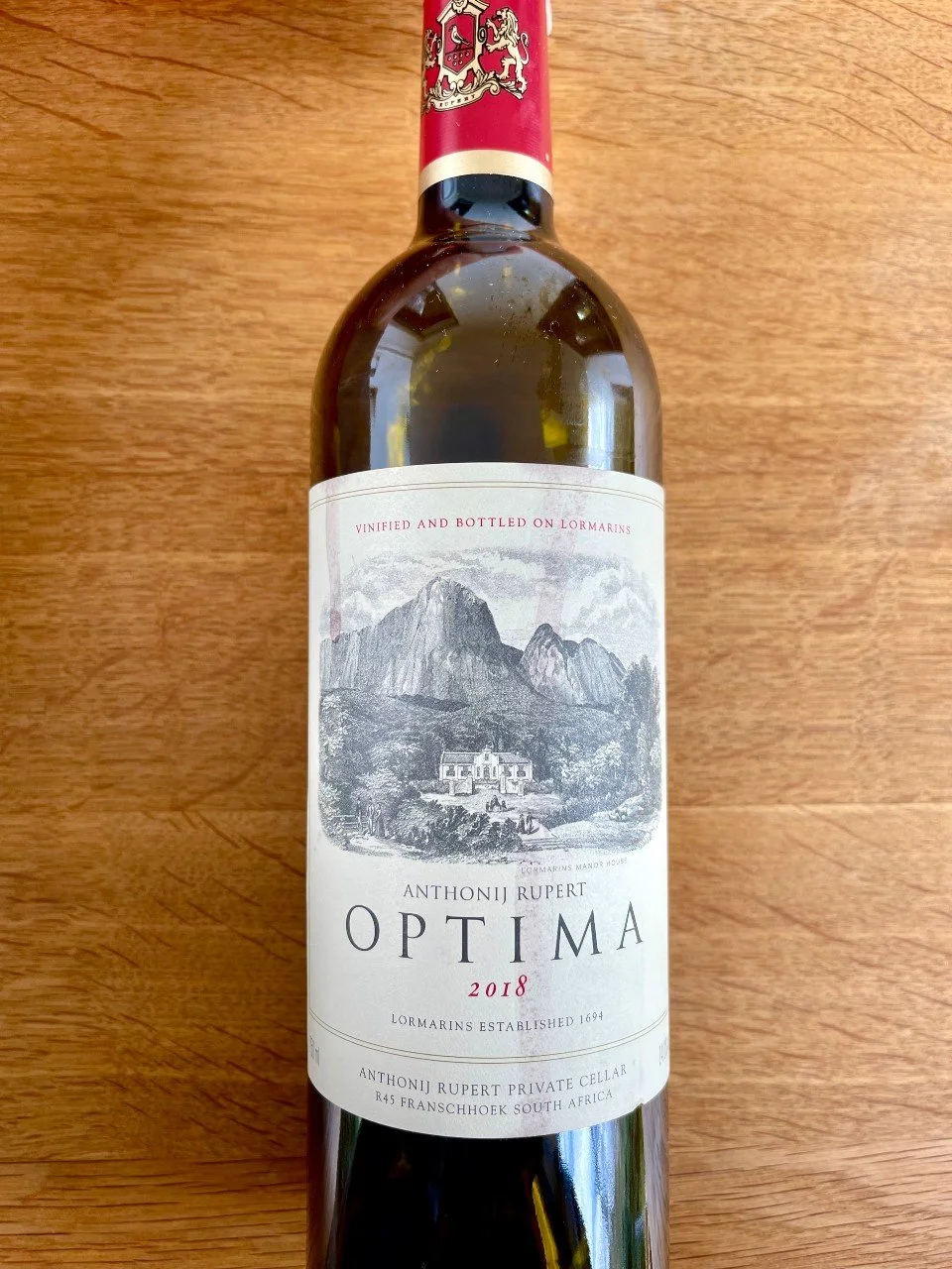 Optima 2018, Anthonij Rupert — Wine Vein